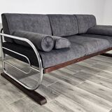 Canapé Bauhaus chromé par Robert Slezak pour les usines Slezak, années 1930