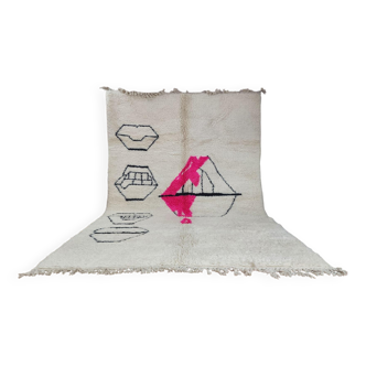 Unique handmade Berber rug 3x2 m