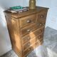 1950 oak chiffonier chest of drawers