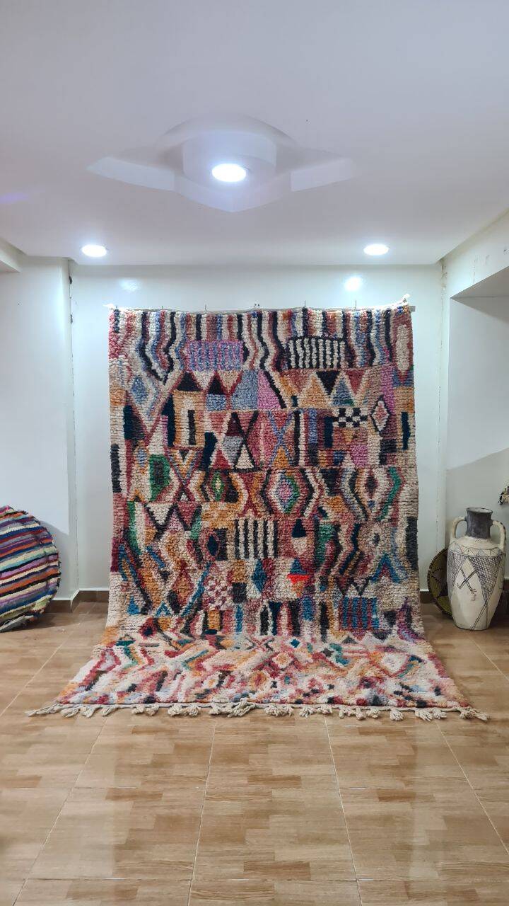 Handmade Berber wool rug Boujaad 250x150 cm