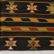 6x10 Dark Brown & Yellow Striped Handmade Wool Kilim Rug, 170x312 Cm