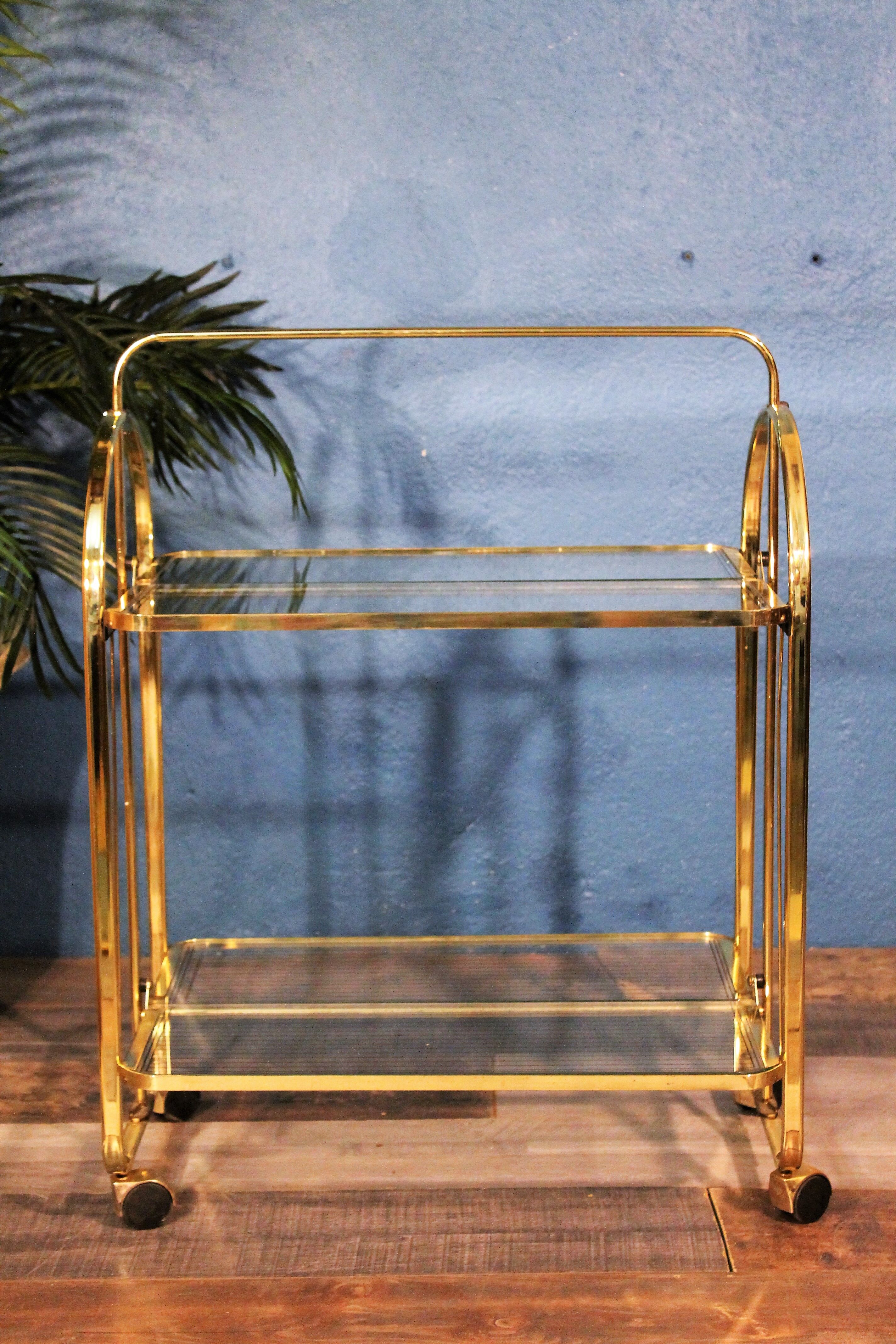 Metal-glass trolley 1970s