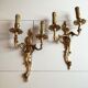 Pair of bronze sconces