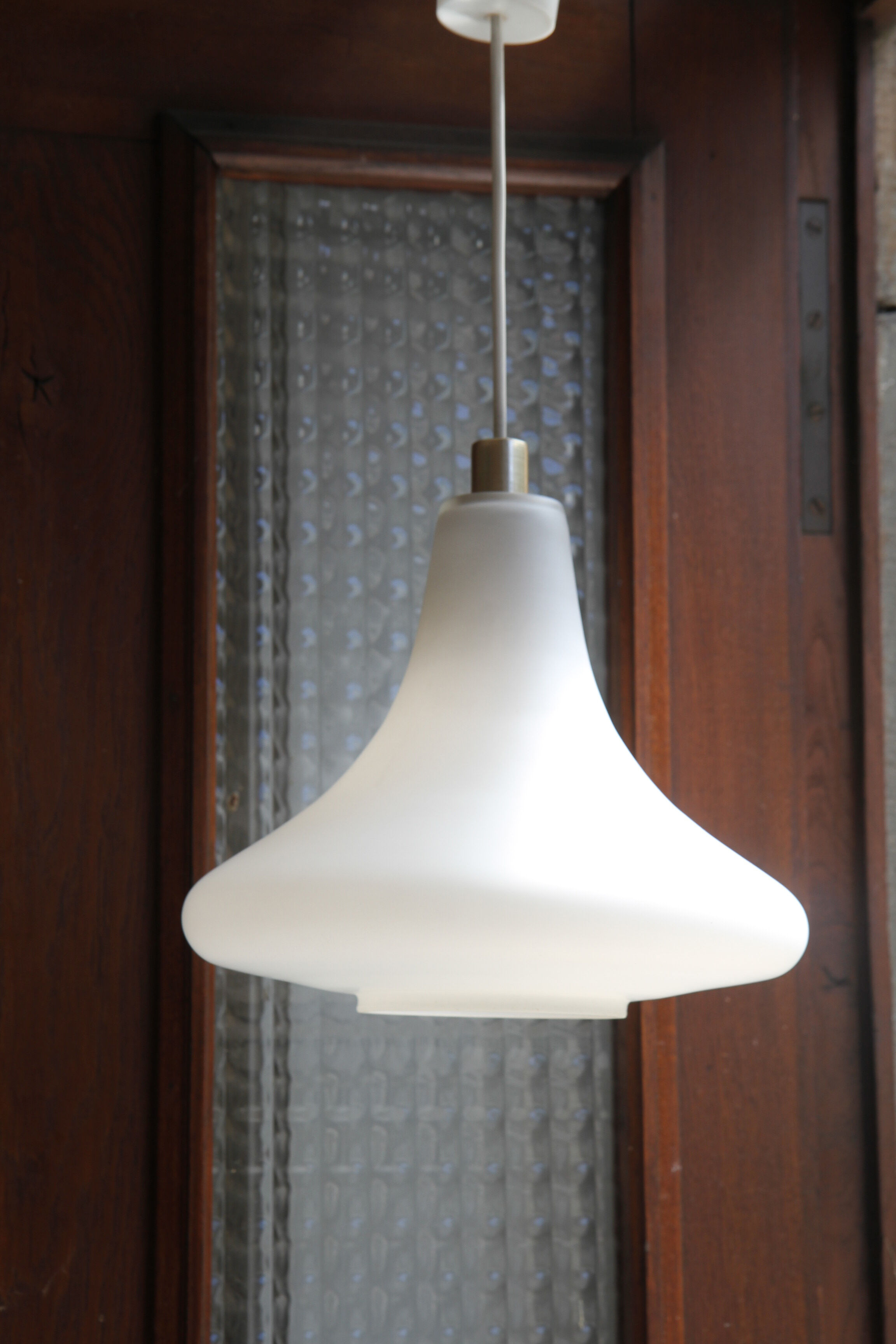 Opalin glass drip hanging lamp