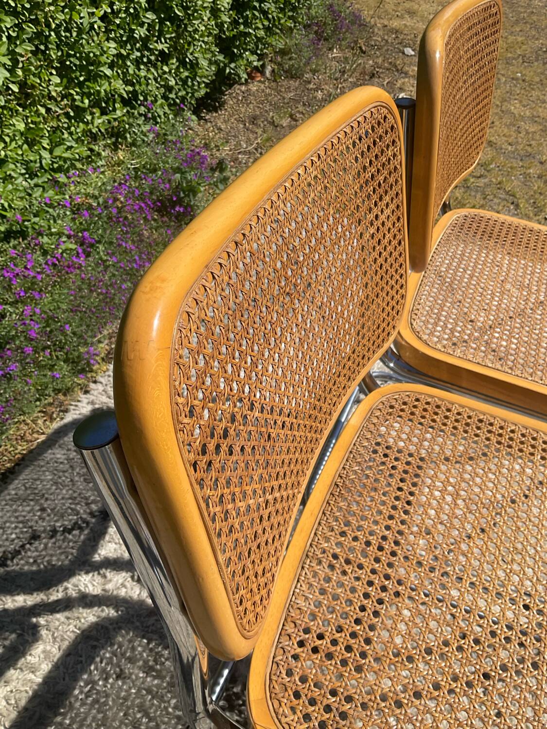 Paire de chaises Marcel Breuer Cesca B32