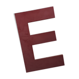 Letter sign E