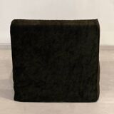 Chocolate fabric armchair