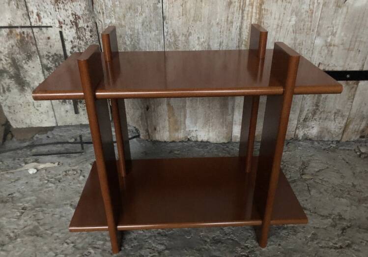 Old bedside table nightstand design wood 80s vintage