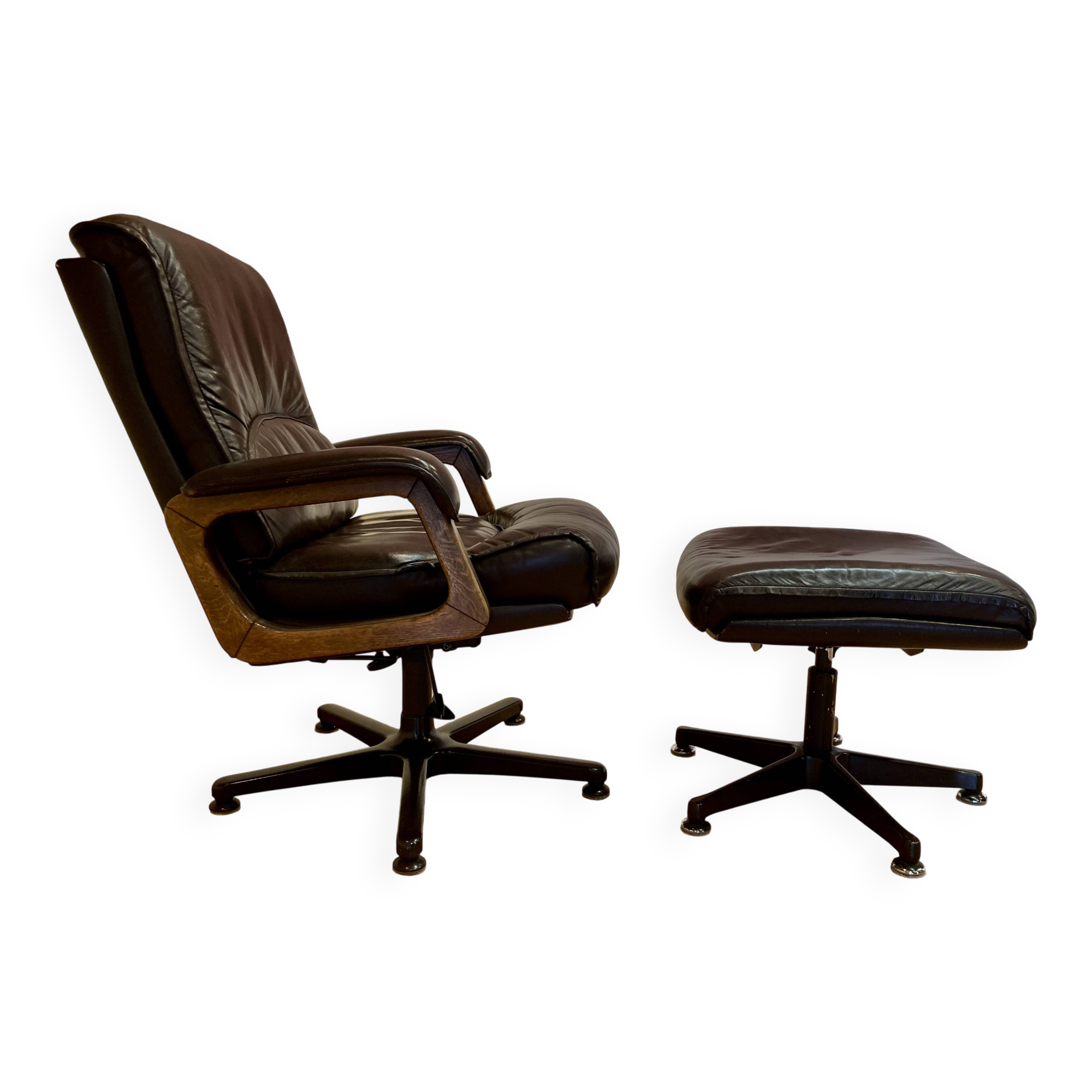 Armchair and its ottoman "Drabert" for "Gerd Lange" design 1960.