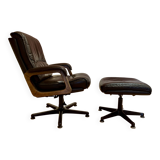 Armchair and its ottoman "Drabert" for "Gerd Lange" design 1960.