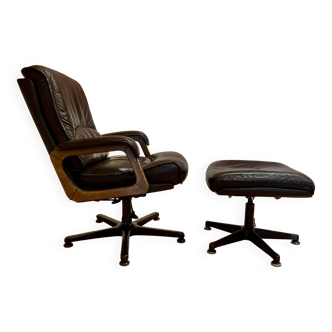 Armchair and its ottoman "Drabert" for "Gerd Lange" design 1960.