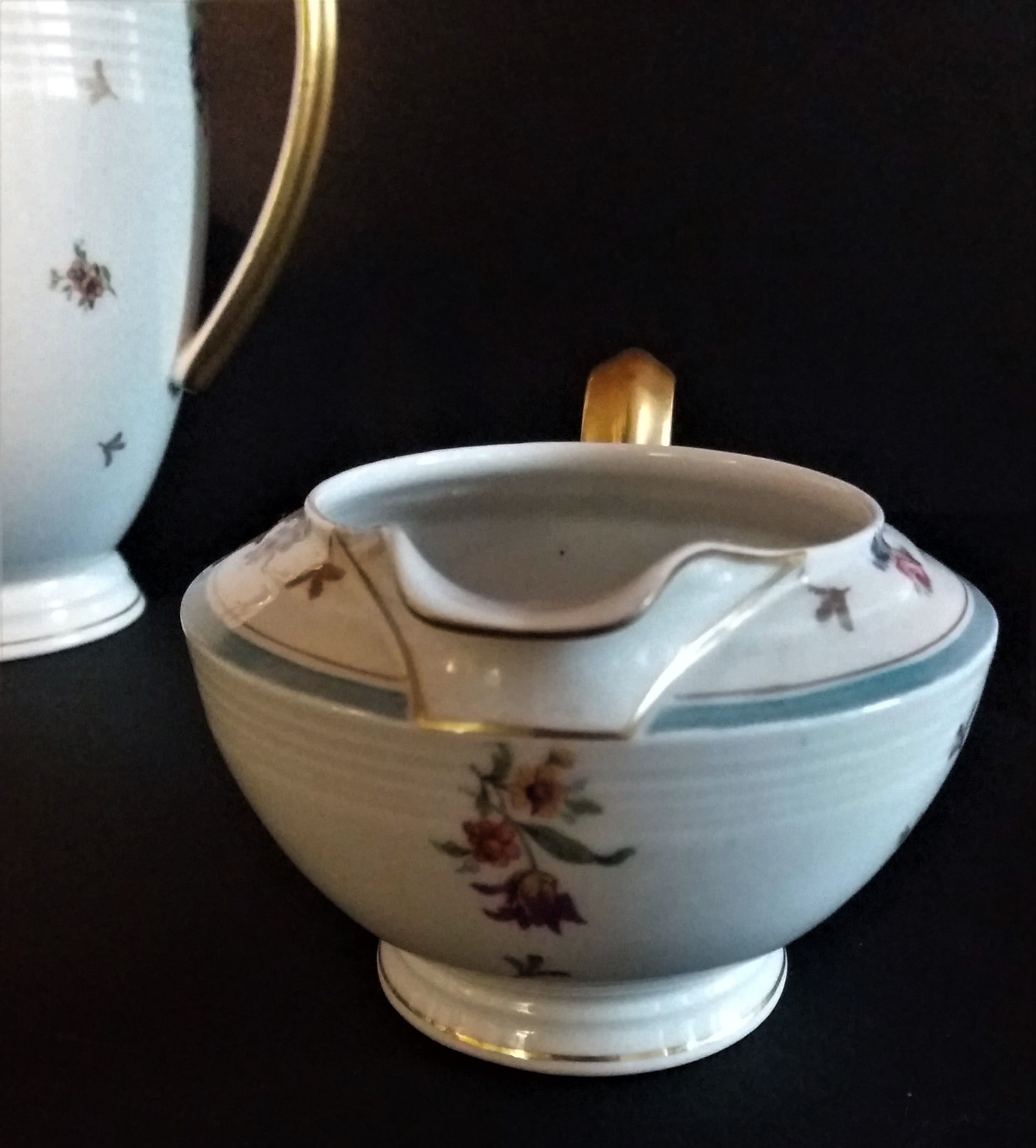 Porcelain coffee service of Limoges France era Art Deco