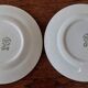 Pair of Ceranord earthenware dessert plates, Gigi model