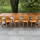 Scandinavian extendable dining table from the 1960s.