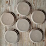 Lot 6 Gien stoneware salad plates in excellent condition