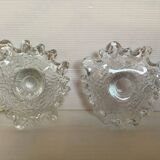 Duo of free-form candle holders Uno Westerberg Pukeberg Scandinavian