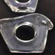 Pukeberg Sweden glass towel rings