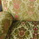 Vintage velvet flowers fringed sofa