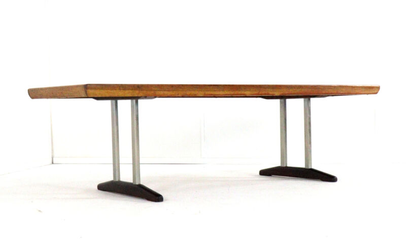 Rosewood / walnut coffee table 'Drachten' - mid century modern