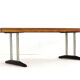 Rosewood / walnut coffee table 'Drachten' - mid century modern