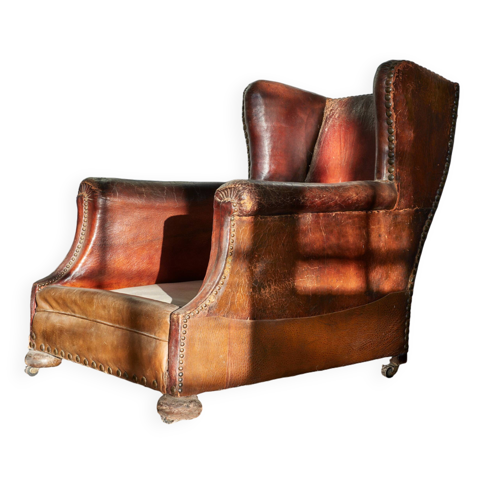20th century Chesterfield armchairs with wings