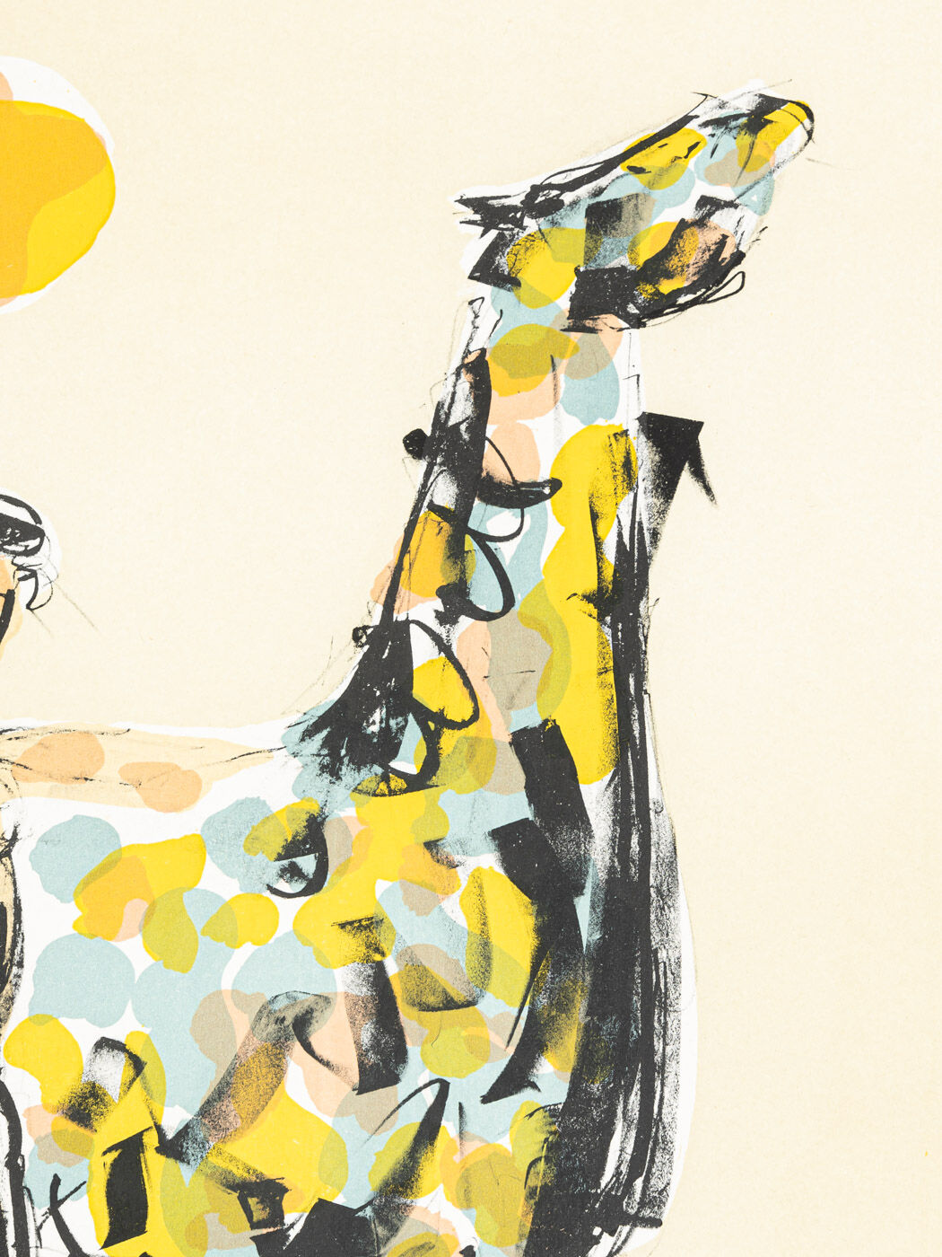 Naked Rider, Colour Lithograph on Paper, 63 x 88 cm