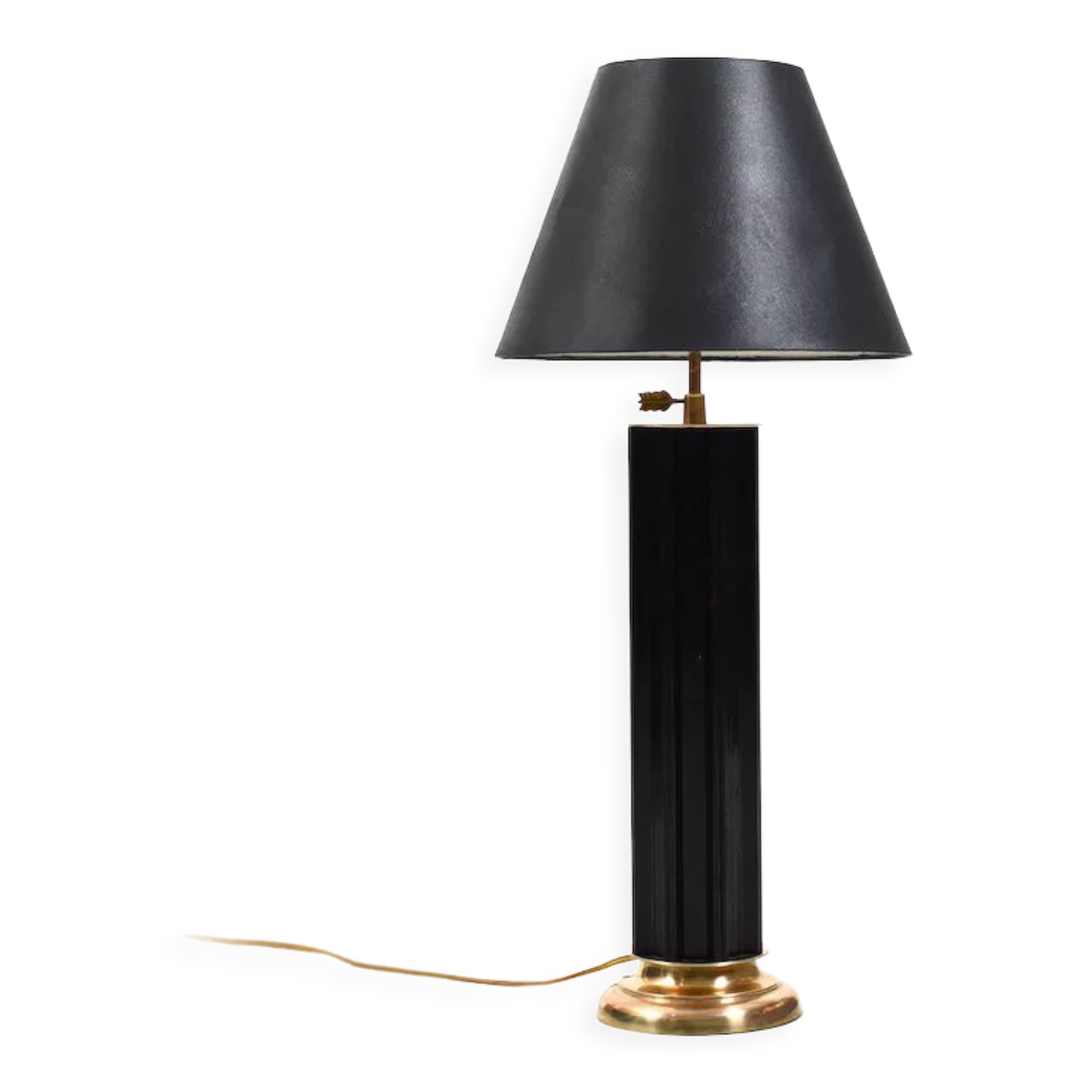 Fine Danish Bakelite and Brass Table Lamp 1930s