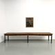 Farm table of 4 metres in solid pine, around 1900.