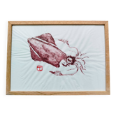Gyotaku of a small squid