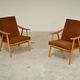 Pair of Boomerang Ton armchairs (Thonet) by Antonin Suman 1960