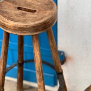 Set of 3 wooden stools
