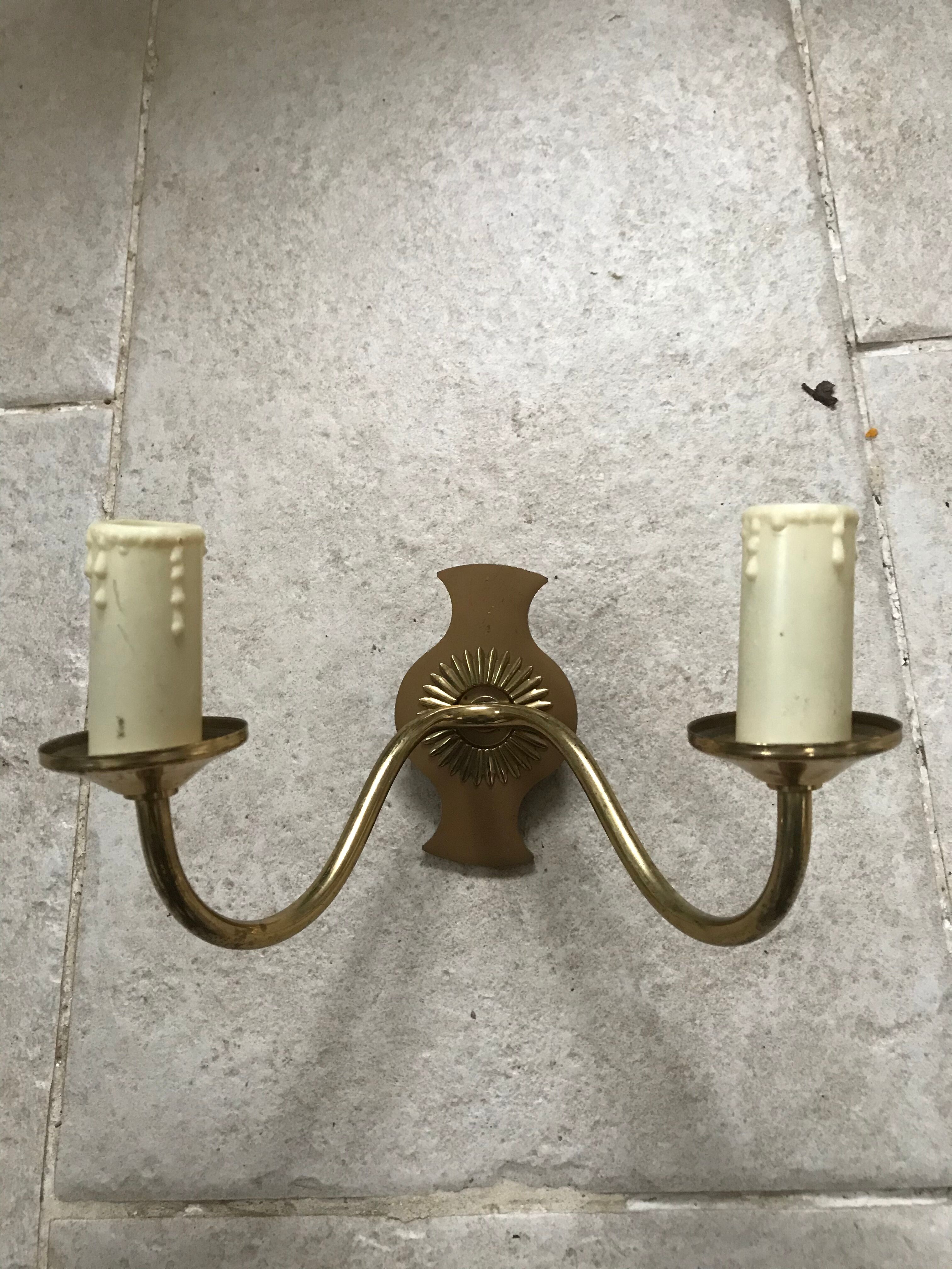 Golden bronze chandelier