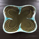 Clover dish olive green