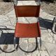 4 chaises Design Mies Van Der Rohe édition années 80