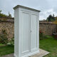 Armoire parisienne ancienne patine blanche