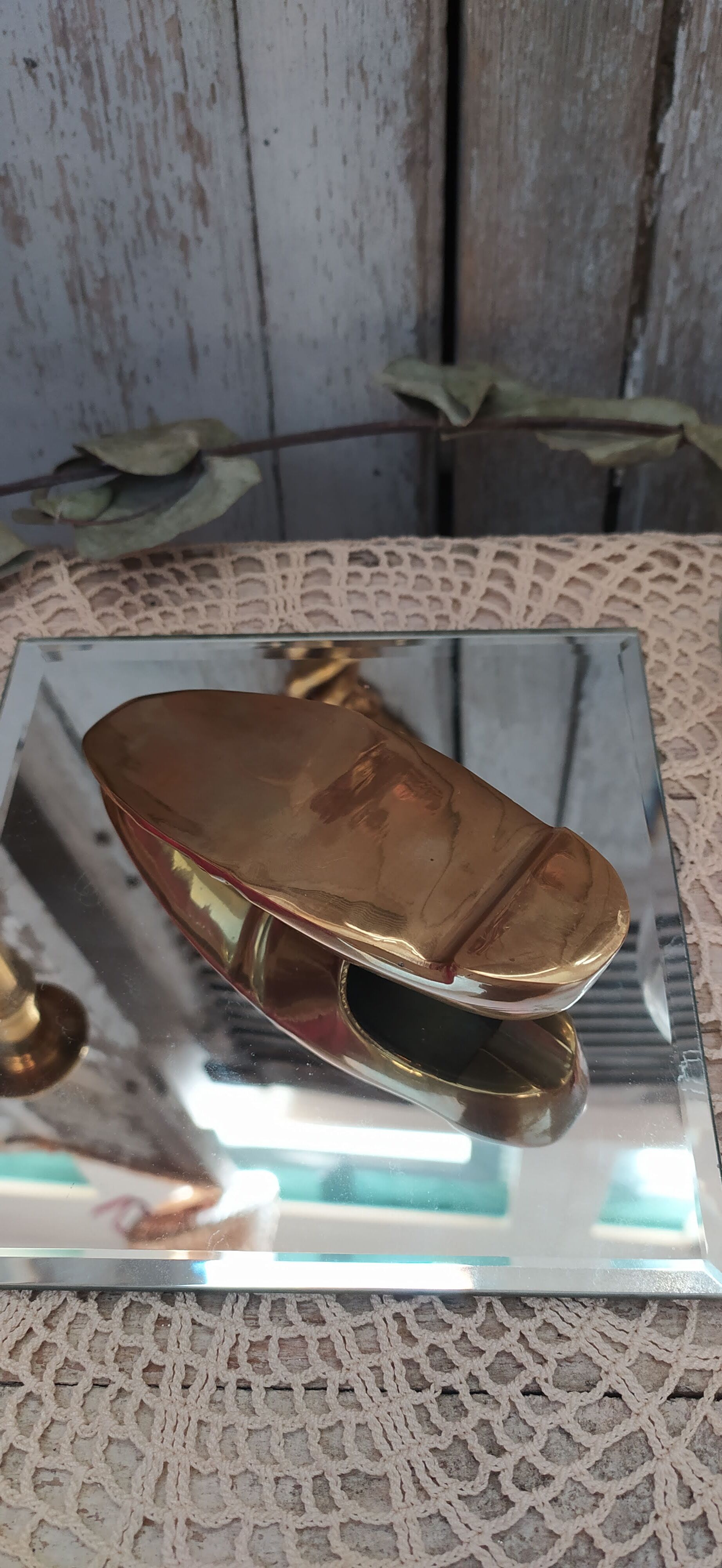 Vintage brass ashtray