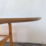 Oval coffee table beech 1980 Aalto Ikea