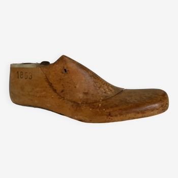 Old wooden shoe form