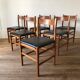 6 chaises scandinave années 60