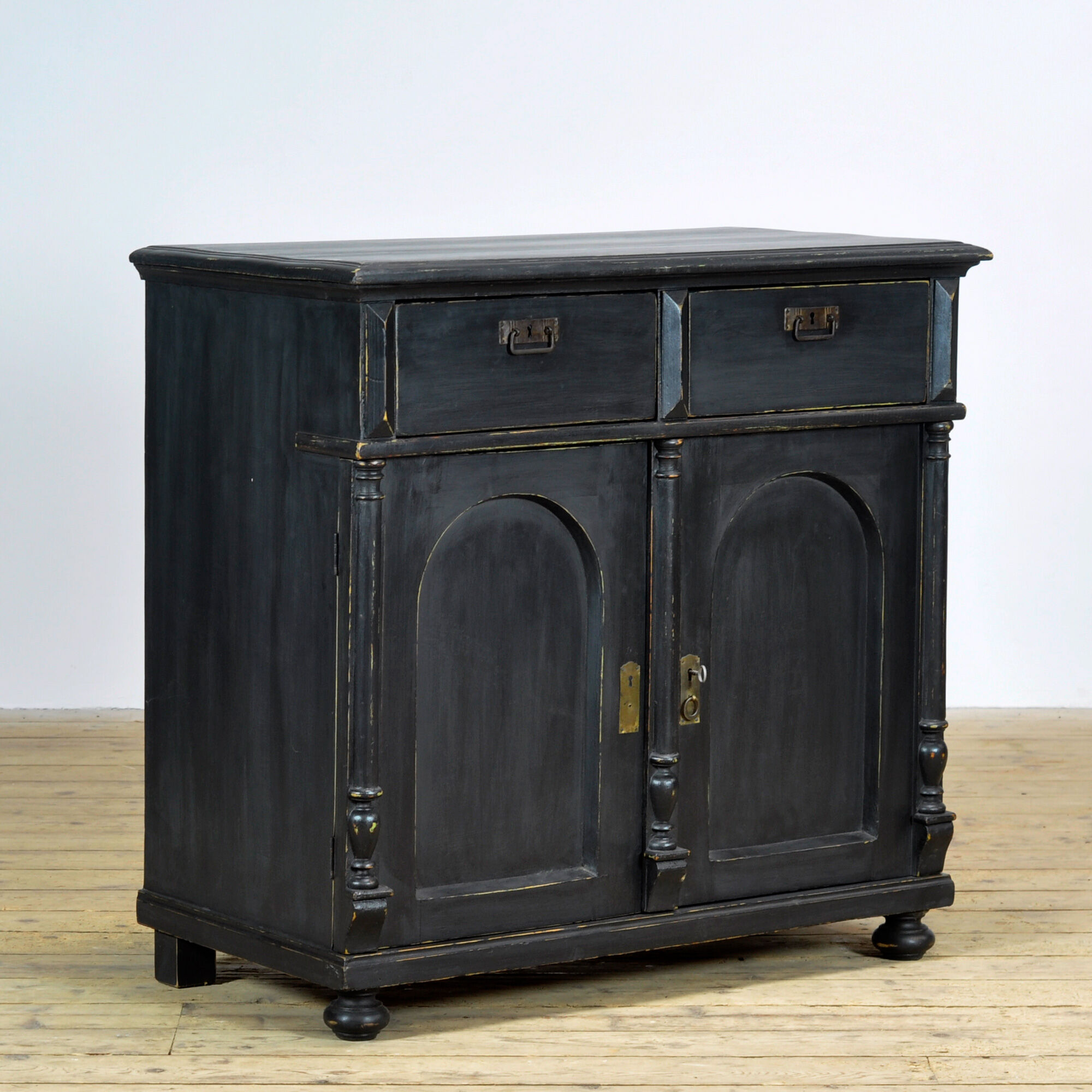 Buffet en pin avec 5 tiroirs, vers 1900