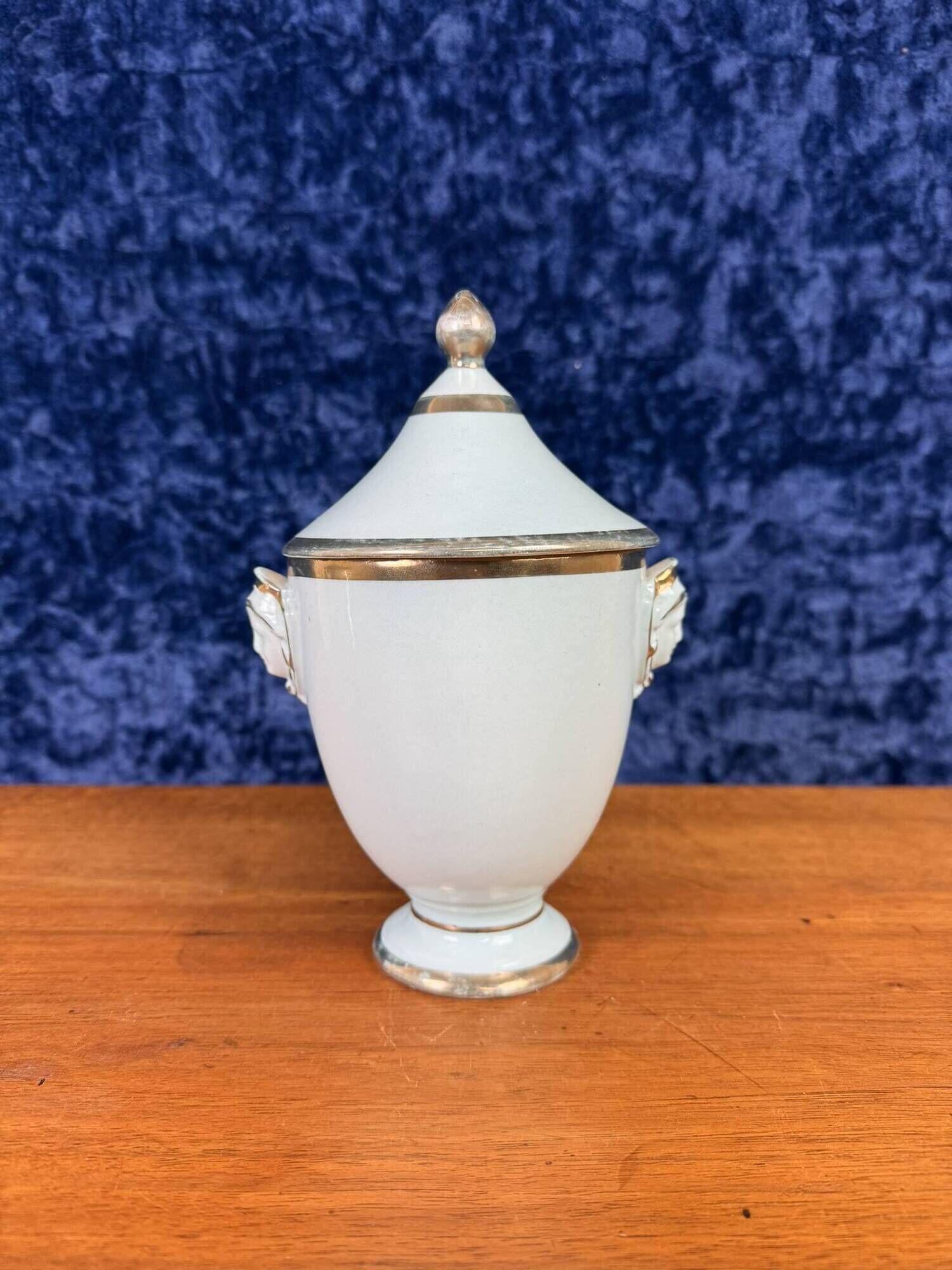 Superb Empire style drageoir in Paris porcelain from the late 19th century