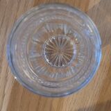 6 cut glasses made of thick glass