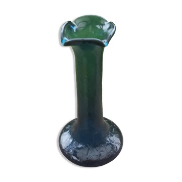 Antique blown glass soliflore vase