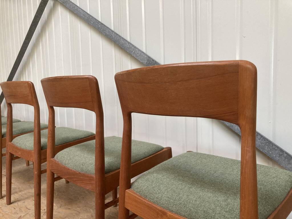Kai Kristiansen Danish Teak Dining Chair K.S. Mobler Set of 6
