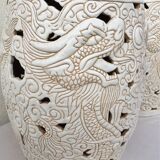 Ceramic sofa tips enamelled Decorative art