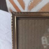 Square golden photo frame