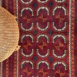 Artisanal orient rug pure vintage wool - 102cm x 204cm