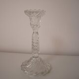 Set of 2 glass candle holders