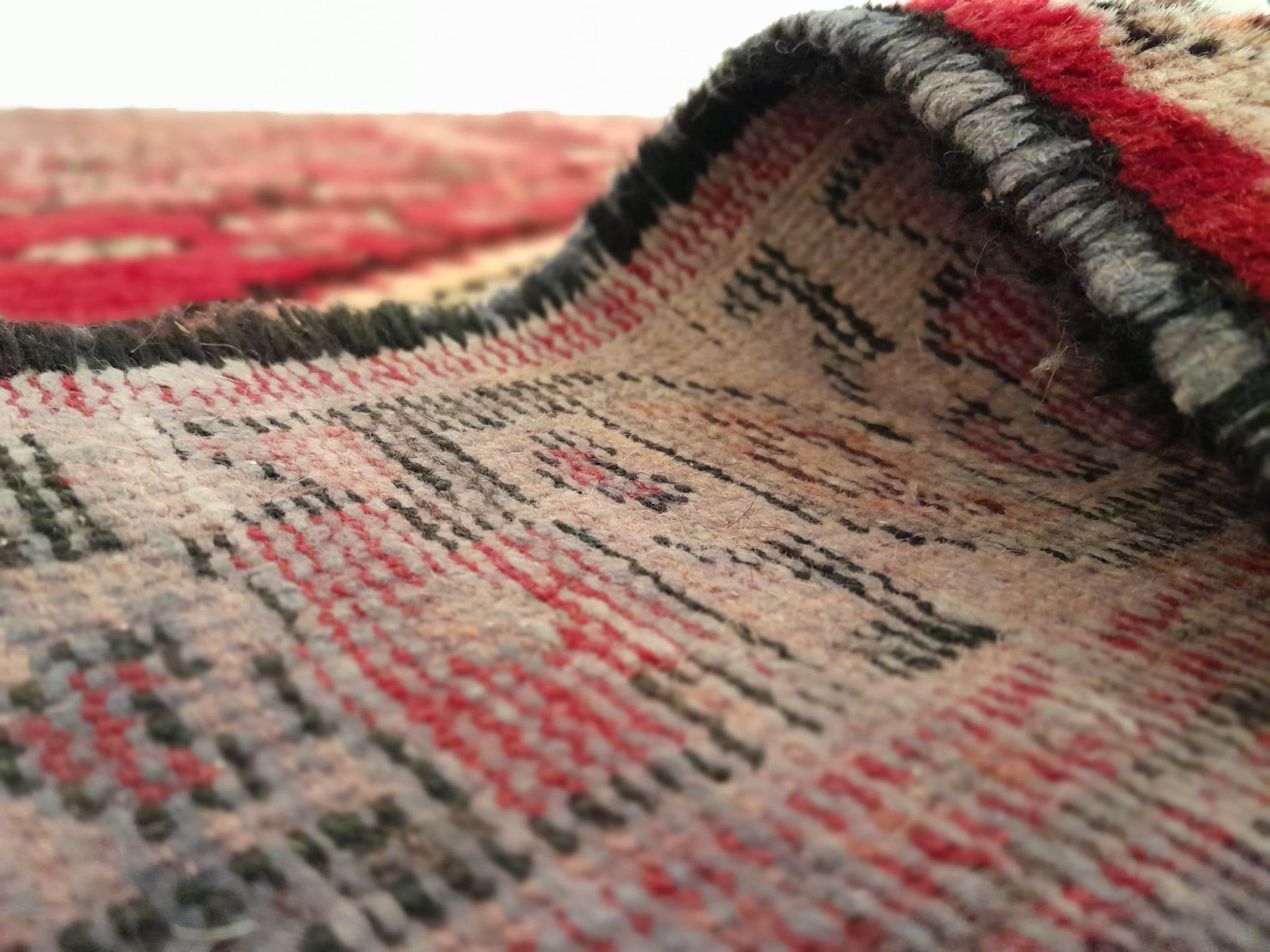 Handmade Persian Hamadan rug 192x129cm