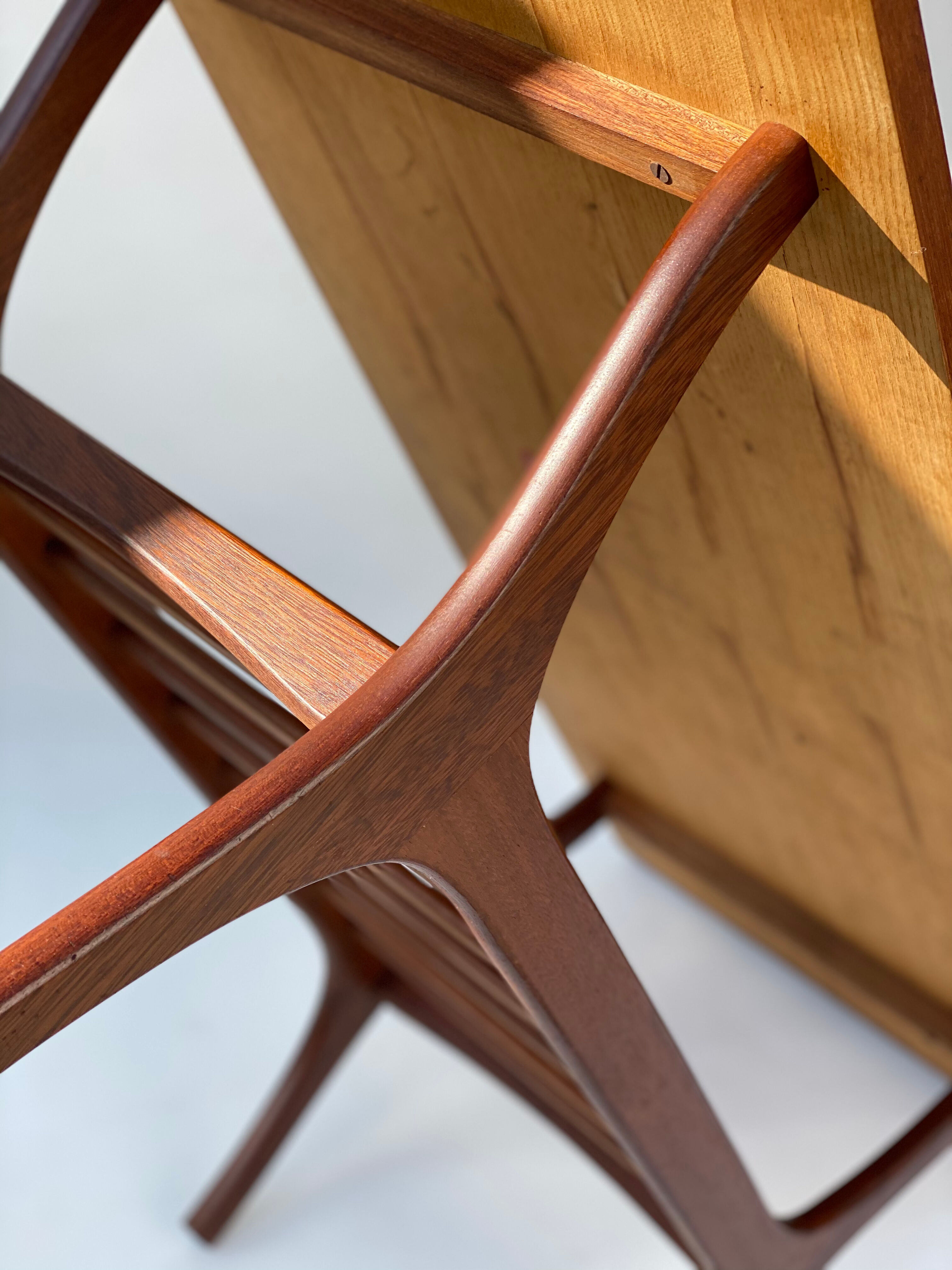 Louis Van Teeffelen Teak and Mosaic Tile Salon Table